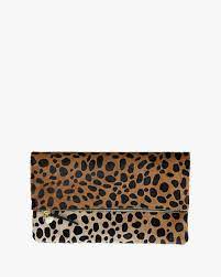 Clare Vivier Pony Hair Fold Over Clutch Handbag eliterepeatny