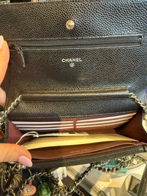 Chanel Wallet On Chain WOC Full Set Caviar 25 Series Like New