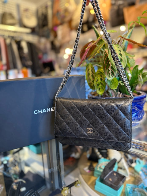 Chanel Wallet On Chain WOC Full Set Caviar 25 Series Like New