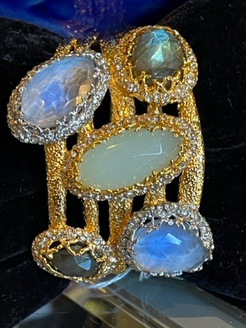 Alexis Bittar Cuff  Bracelet Cerulean Jewel Box Laborite Quartz