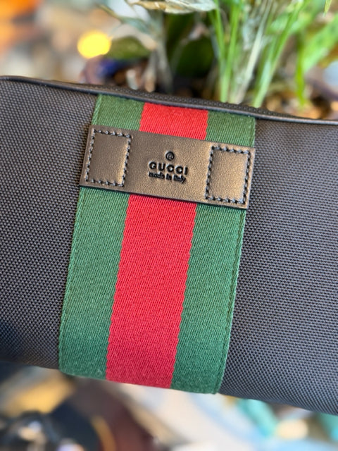 Gucci Web Stripe Canvas Bum Bag Belt Bag Sling Bag