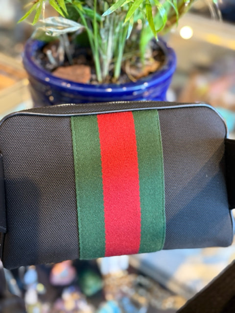 Gucci Web Stripe Canvas Bum Bag Belt Bag Sling Bag