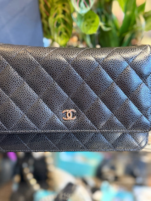 Chanel Wallet On Chain WOC Full Set Caviar 25 Series Like New