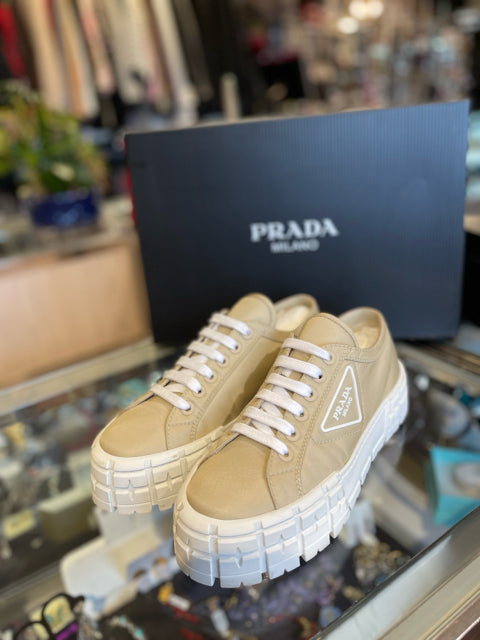 Prada Double Wheel Sneakers Sz 40