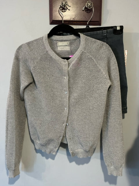 Zadig & Voltaire SIlver Mesh Cardigan Sweater Sz XS