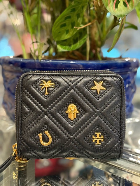 Tory Burch Wallet Fleming Charm Wallet Moon Stars Zippy