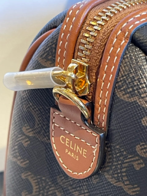 Celine Small Boston Cuir Triomphe In Triomphe Tan 2023 Full Set