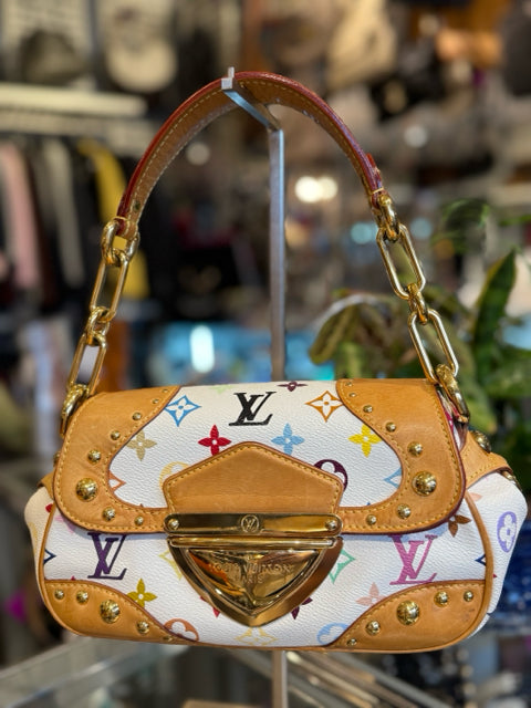 Louis Vuitton Takashi Murakami Beverly Pochette Multi Color Handbag