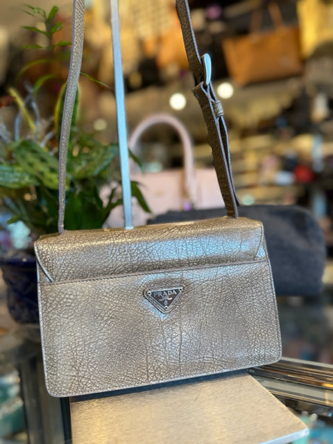 Prada Vintage Cross Body Leather Hand Bag