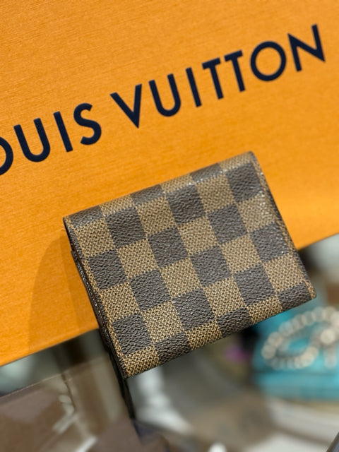 Louis Vuitton Damier Ebene Card Holder Small Wallet Bi Fold