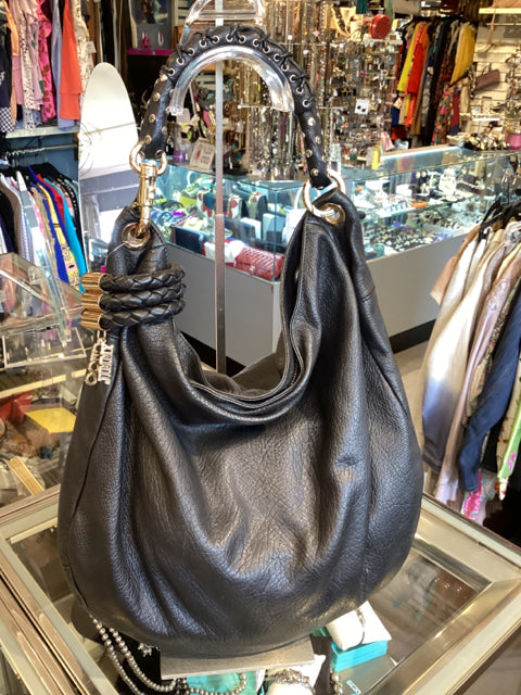 Jimmy Choo Leather Hobo Bag Handbag