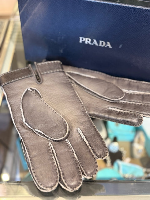 Prada Driving Gloves Sz 8.5 Mens w Box