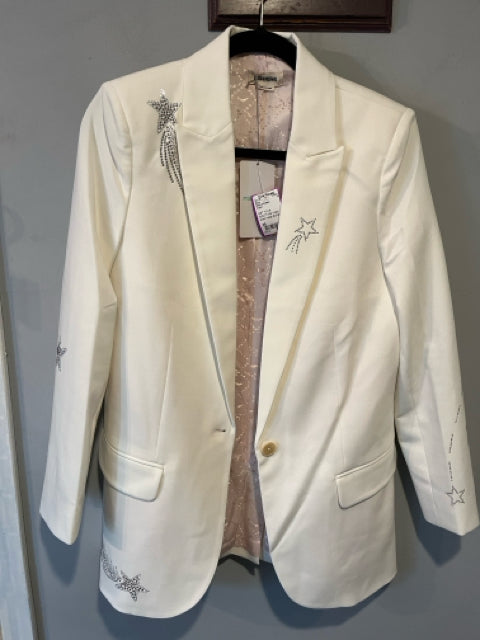 NWT Zadig & Voltaire White Blazer Viva Shooting Size 38