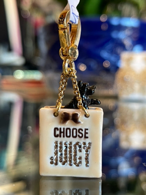 Retired Juicy Couture Scottie dog Shopping Bag Charm