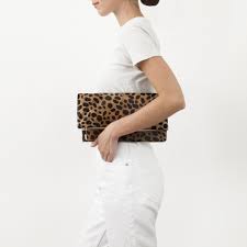 Popular Clare V Calf Hair Foldover Clutch