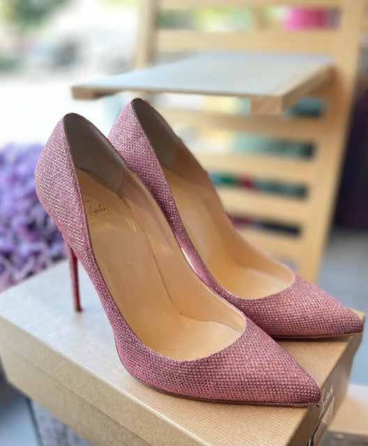 Christian louboutin pigalle glitter best sale