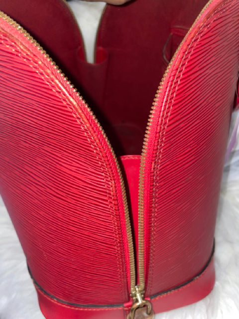 Louis Vuitton Alma Red Epi