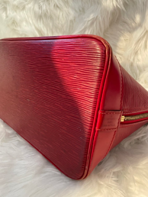 Louis Vuitton Vintage Louis Vuitton Alma Red Epi Leather Hand Bag
