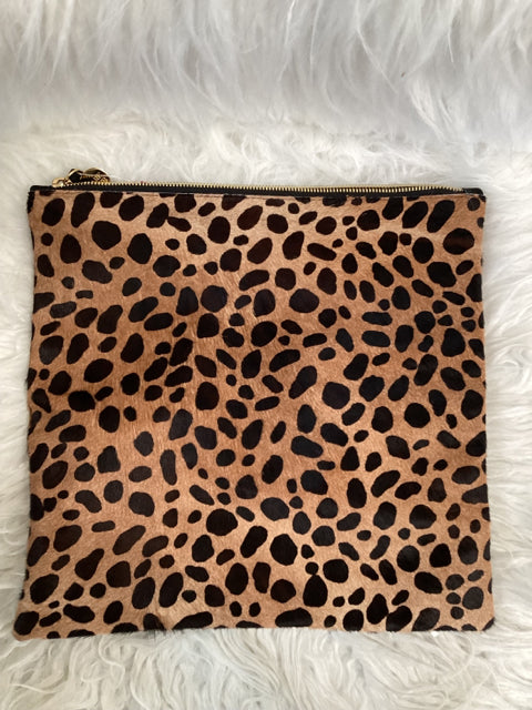 Clare V. Leopard shops Hair Fur Clutch